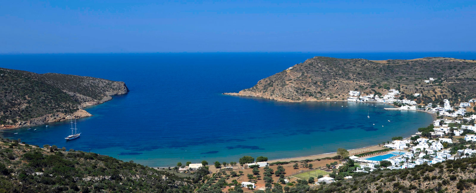 Le village de Vathi, à Sifnos